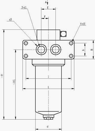 ZU-H、QU-H系列压力管途经滤器板式毗连1