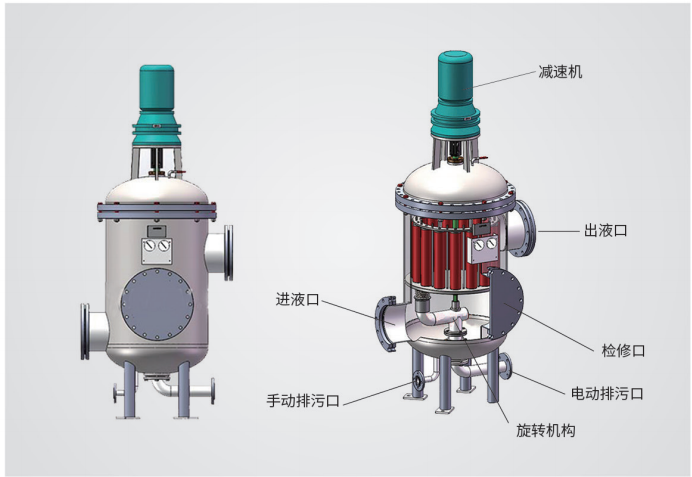 水处置惩罚之多柱式自动反冲洗过滤器